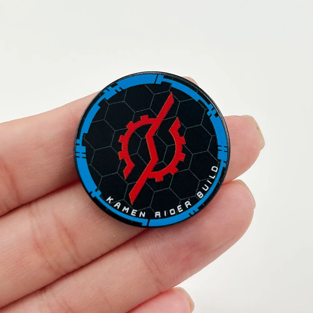 KRB-HZ Badge Kamen Rider Build Black Hazard Enamel Pin Sci-Fi TV Animation Brooch Fan Collection Souvenirs