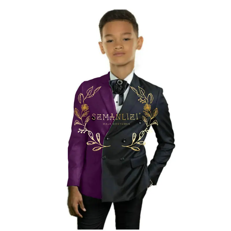 Boy Suit Set Formal Wedding Tuxedo Business 2 Piece Red Party Dress Kids Blazer Pants Jacket costume enfant garçon 블레이저