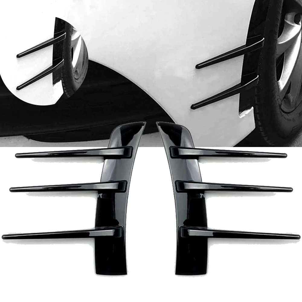 Universal Car Side Wing Leaf Panel Front Bumper Air Intake Air Knife Exterior Decal Modification Wheel Eyebrow Fender Accessorie