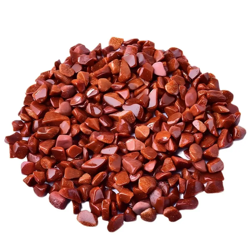 

100G Natural Red Sandstone Gold Sandstone Demagnetization Stone Landscape Decoration Stone