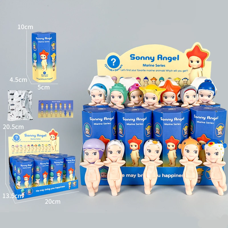 

Мини-куклы Sonny Angel: Новая серия животных, океанских обитателей, овощей, кактусов. Слепая коробка-сюрприз. Настольная фигурка-украшение. Детский подарок.