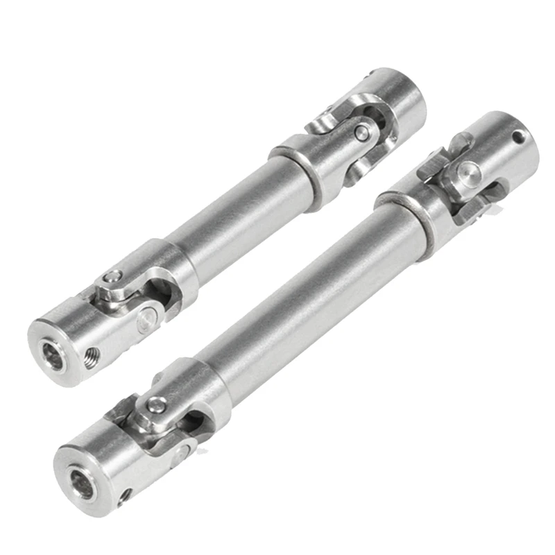 2PCS CNC Internal Spline Metal Drive Shaft Joint Driveshaft For 1/18 CAPRA UTB18 RC Car Replacement Parts