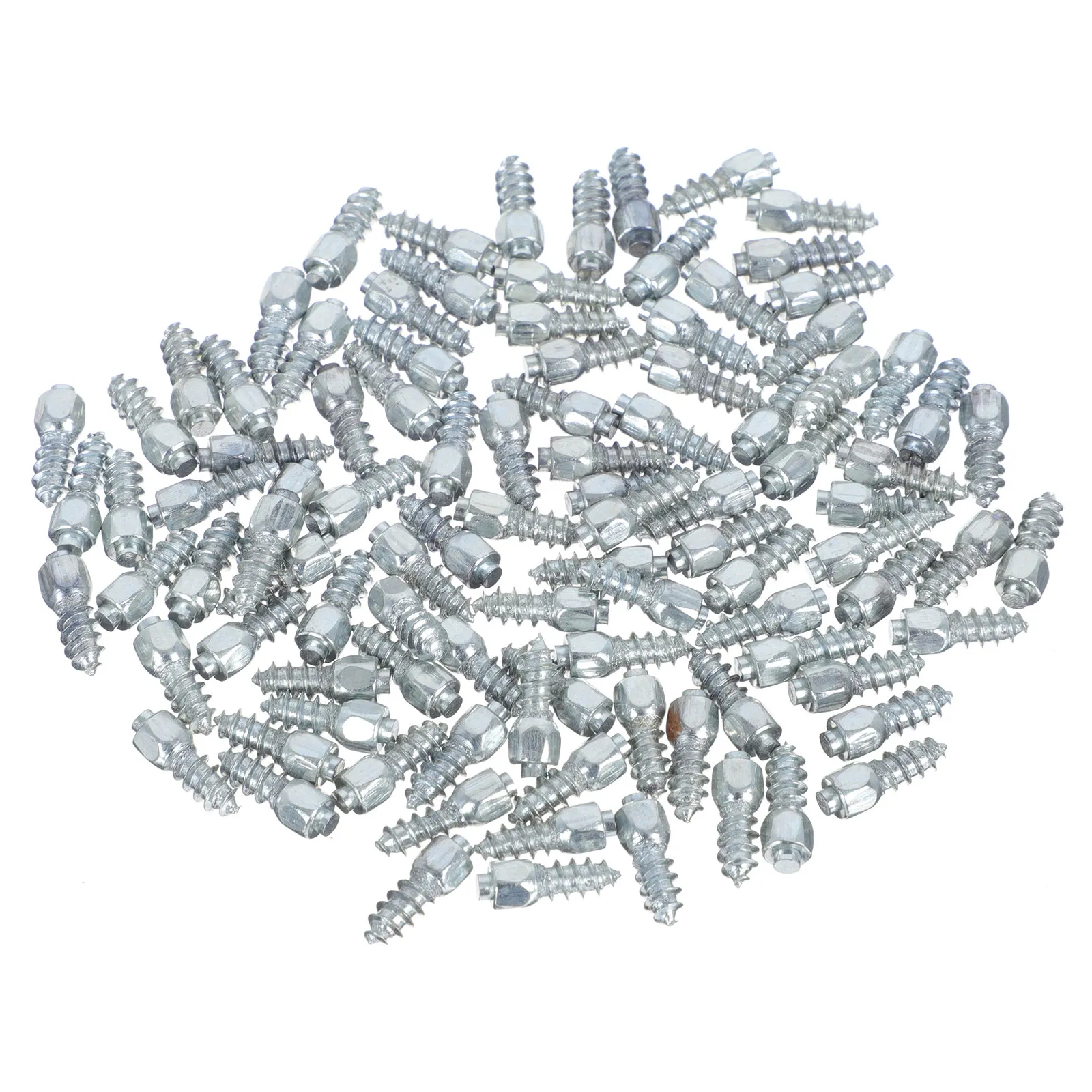 100Pcs Screw Tire Studs Alloy Anti-Slip Winter Tire Spikes Heavy-Duty Professional Snow Spikes for Car Bike Wheel Tyre Use