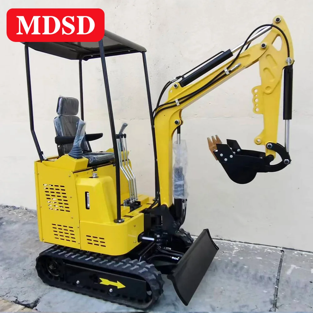 MD-18 حفارة صغيرة 1.8 طن حفار صغير حفار زاحف يستخدم للأراضي الزراعية المنزلية وأعمال البناء بيع مخصص