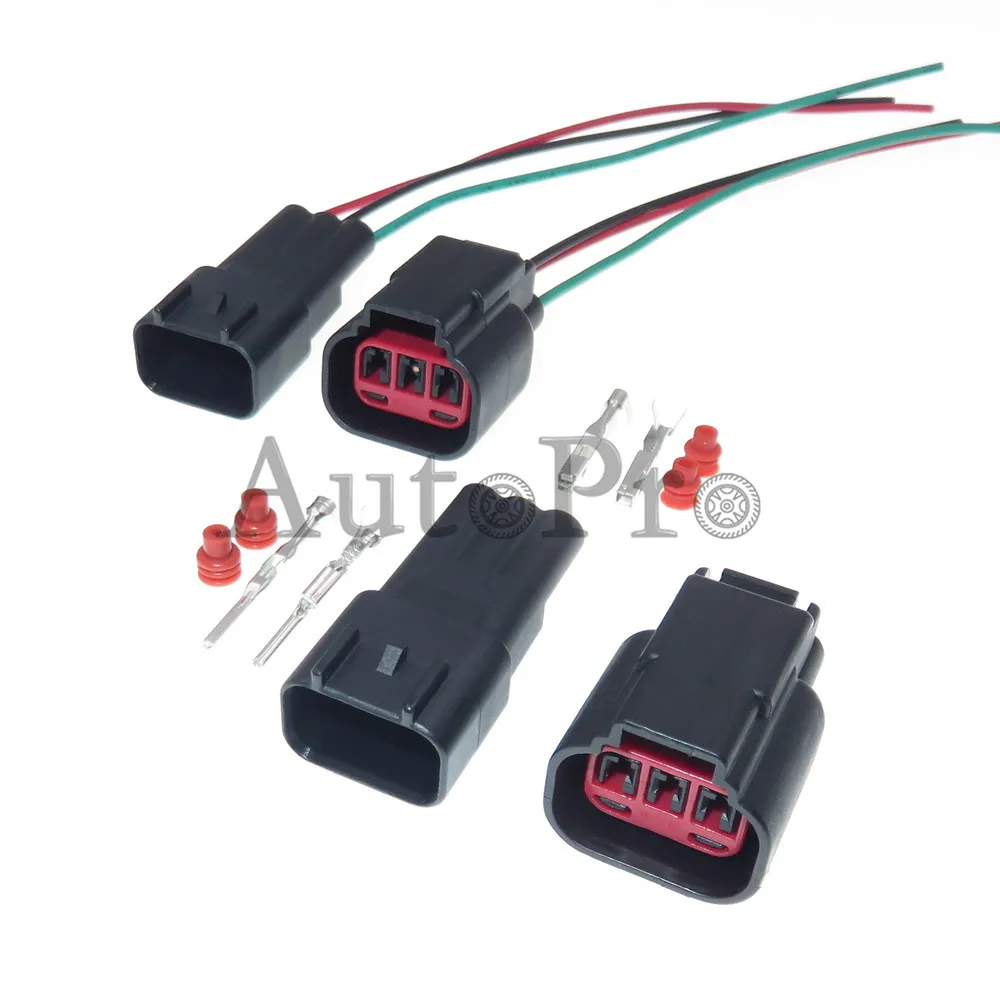 

1 Set 3 Hole AC Assembly Auto Waterproof Connector Automobile Camshaft Sensor Plug Car Wire Harness Socket