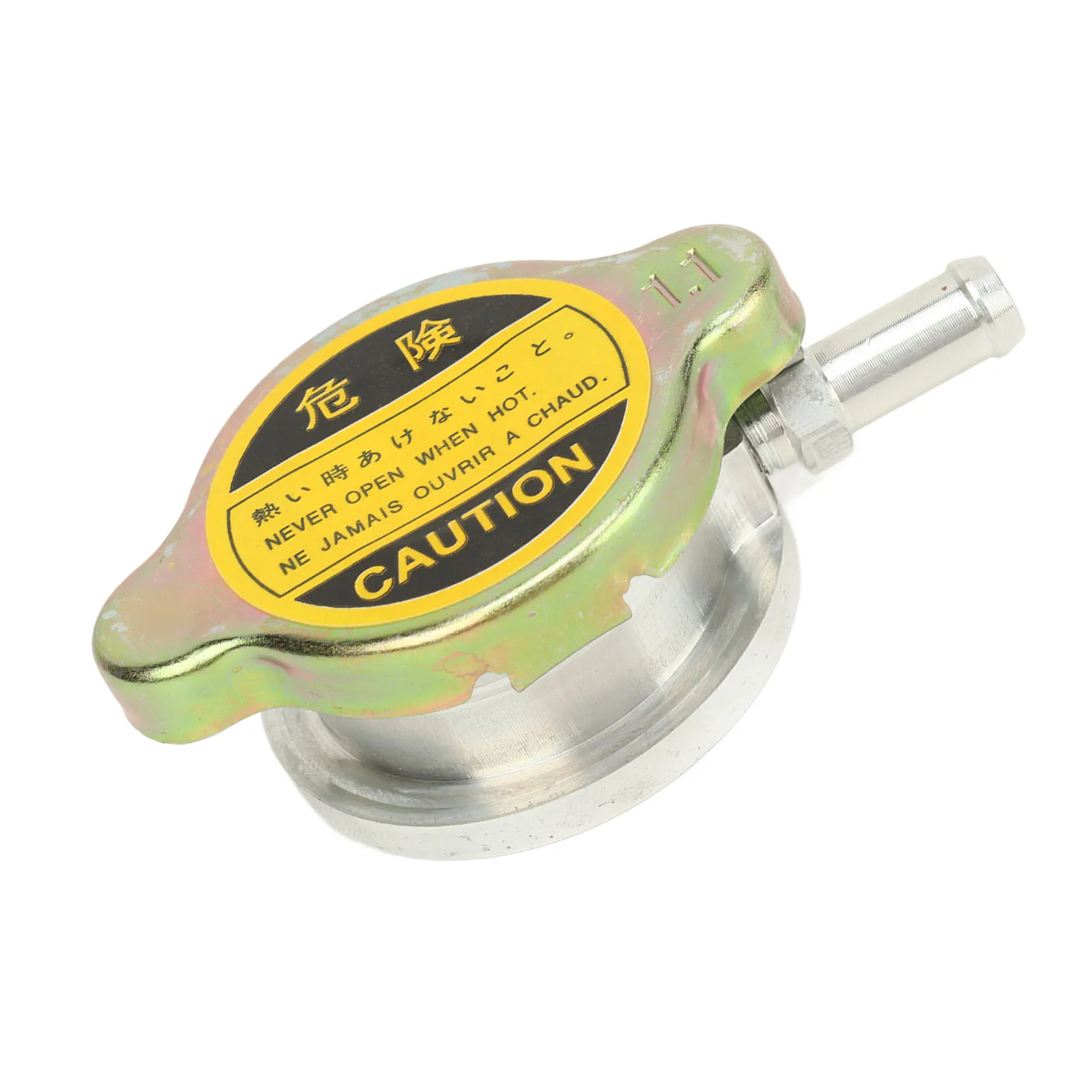 

32mm ID Radiator Weld On Filler Neck Aluminium Alloy Coolant Addition Neck with 1.1bar Radiator Cap for Vehicle Modification