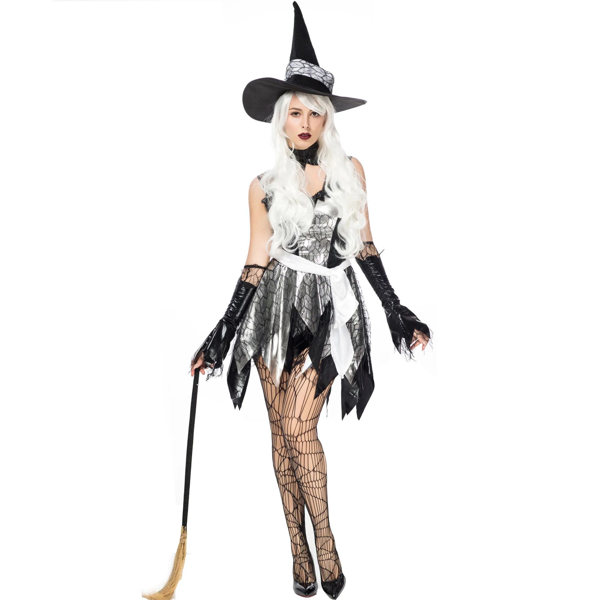 

Ladies Halloween Costume Cosplay Sexy Demon Cape Irregular Skirt Witch Dress Theme Party Role Playing Uniform Suit