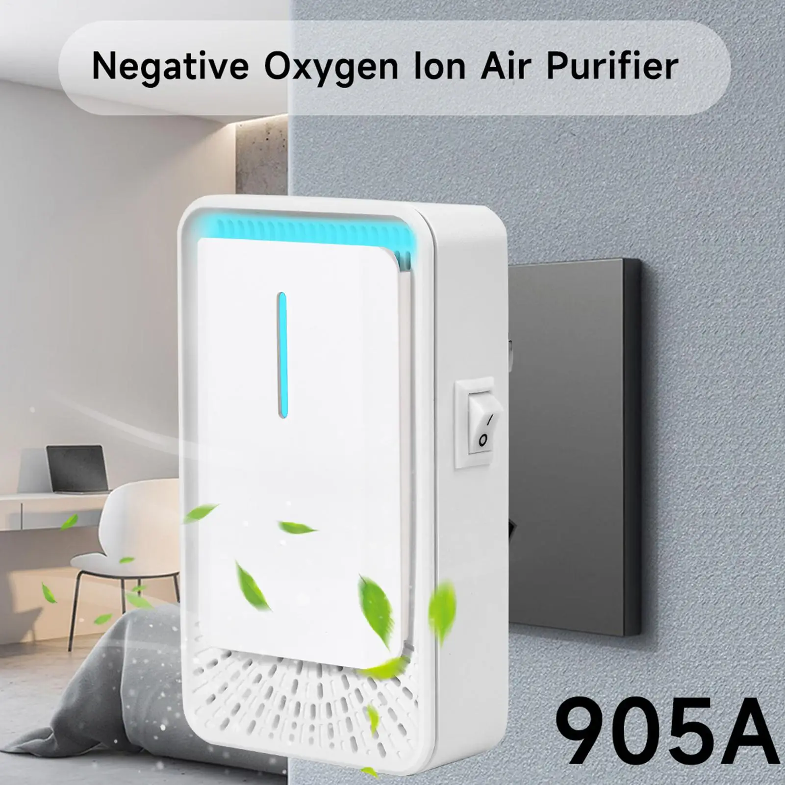Anion Air Purifier Portable Air Purification Plug-in Negative Ion Generator Odor Eliminator moke Remover Air Freshener Indoors