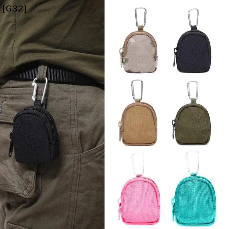 Tactical EDC Pouch Key Wallet Holder Men Coin Purses Pouch Bag Keychain Zipper Pocket Outdoor Key Bag[G32]