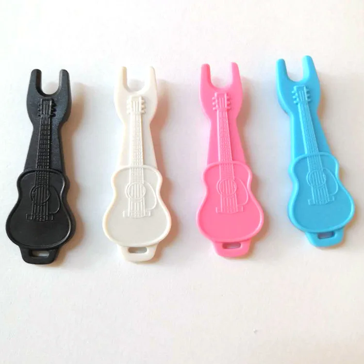 5pcs Random Color Guitar String Nail Puller Plastic Bridge Pin Remover Tool for Ukulele Bass Elastic Guitar Stringed Instruments view 4
