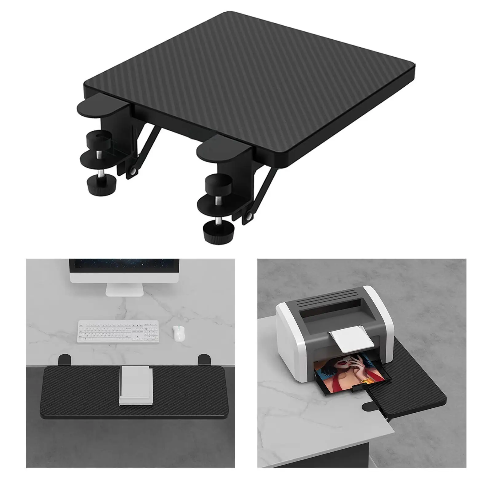 Foldable Ergonomic Desk Extender Tray Computer Elbow Arm Support Rest