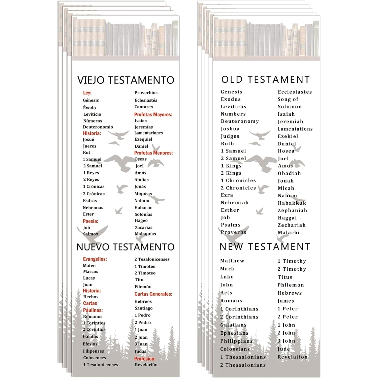 

Закладки для книг с надписью «The Bible», 24 шт.