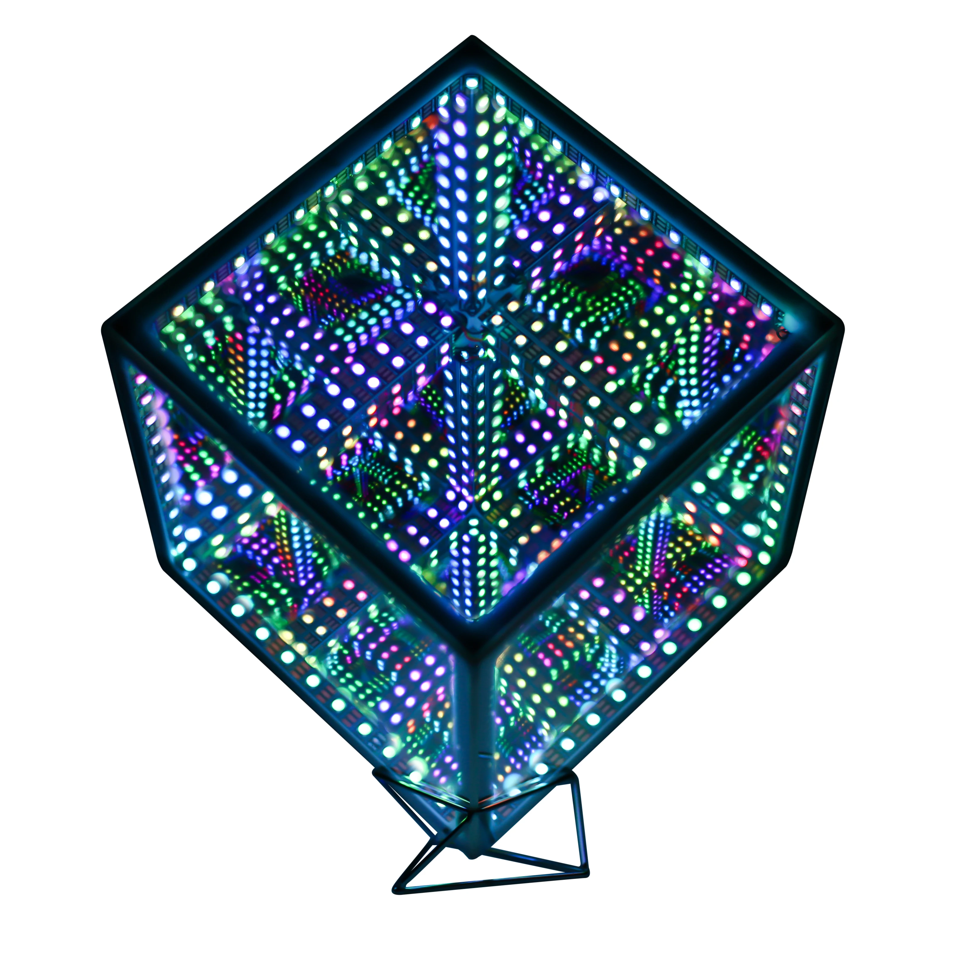 3D Rubik's Cube Abyss Lamp Desktop Atmosphere Lamp Creative Cool Fantasy Gaming Decorative Atmosphere Lamp Streamer Gaming Lamp