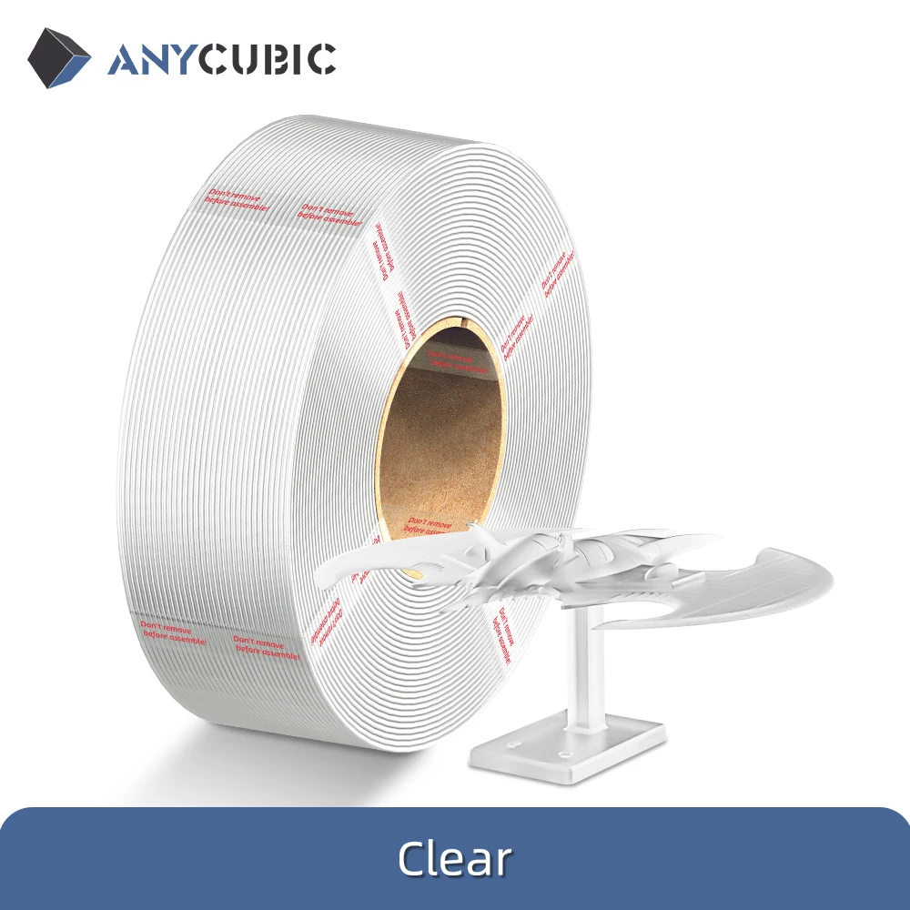 ANYCUBIC Nachfüll-PETG-Filament Ohne Spule 1,75mm PETG 3D-Drucker-Filament Langlebiges Buntes 3D-Druckmaterial Kunststoff für Spielzeug