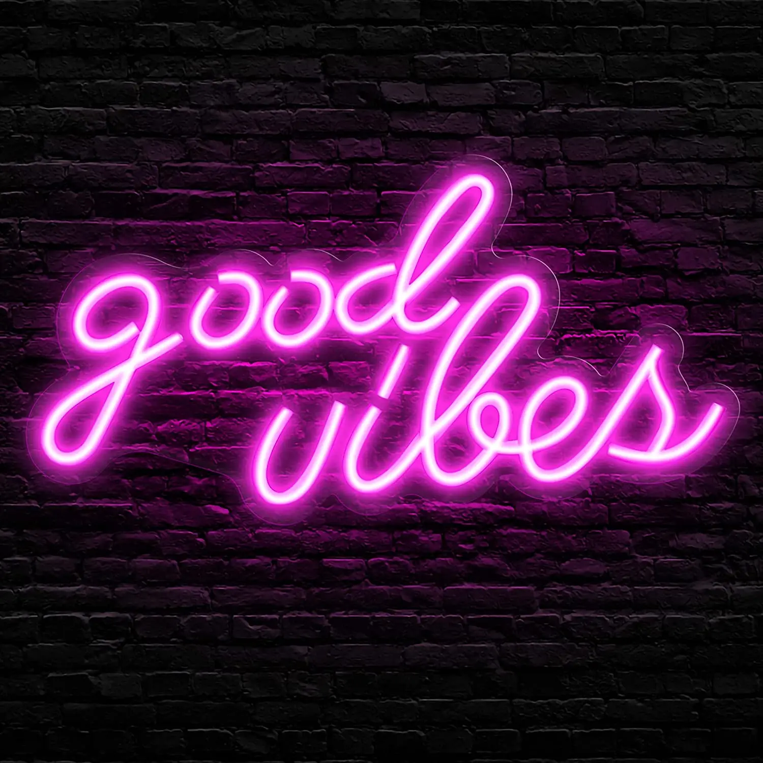 

Happy Birthday LED Neon Sign Good Vibes Personalized Neon Light Sign for Birthday Party Wall Decoration Bar Rave Home Decor