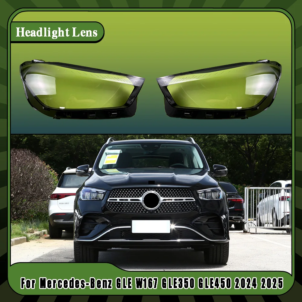 

Auto Transparent Headlamp Cover Headlamp Lens Shell Replace Original Lampshade Mercedes-Benz GLE W167 GLE350 GLE450 2024 2025