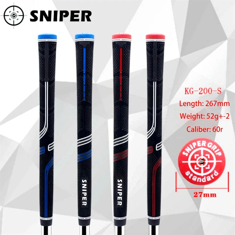 Sniper Men\'s Golf Club Grip, Golf Irons, Woods Grip, Estándar, Medium CP, Antideslizante, Amortiguador, Envolvente