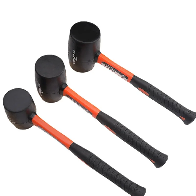 

K50 Rubber hammer Heavy Duty Mallet Professional Floor Ceramic Tile Installation Fiberglass Hammer Hand Tools