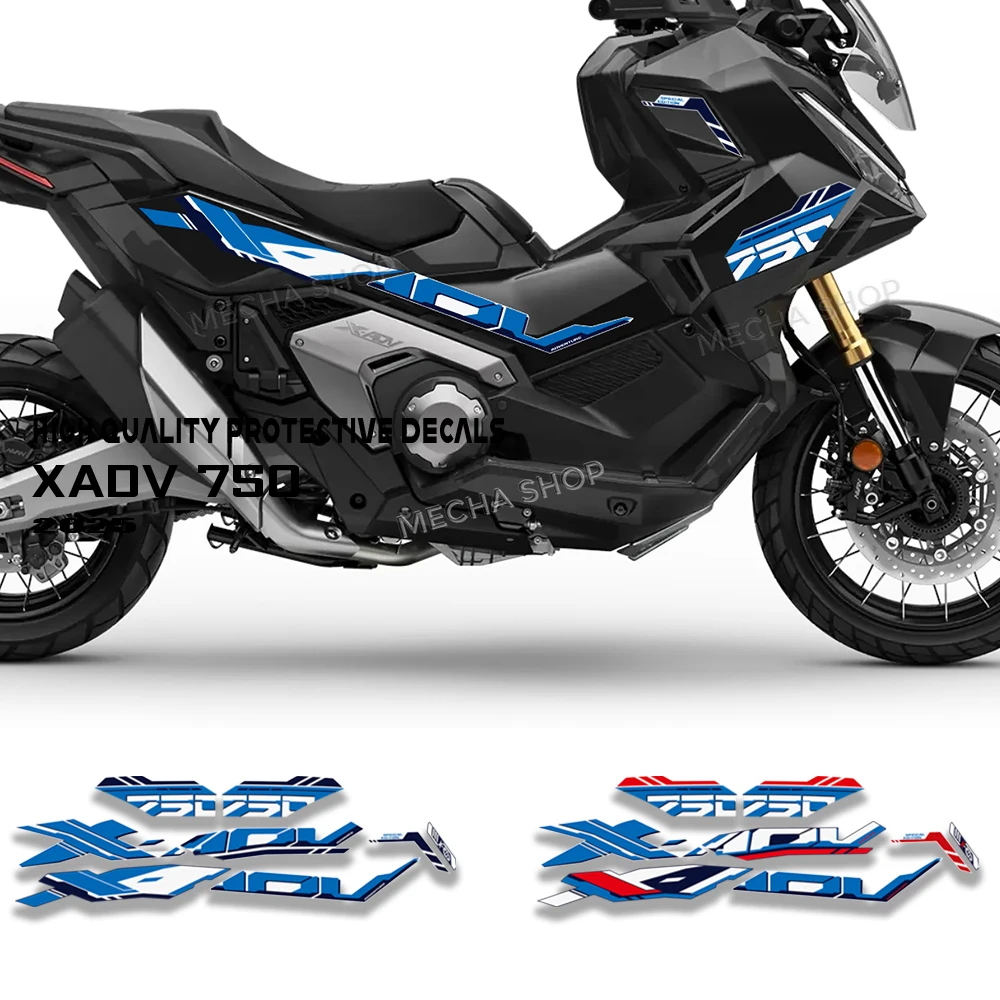 

xadv750 2025 Sticker Fairing Sticker Motorcycle Decoration Kit For XADV 750 X ADV 750 Silver Gloss Kit