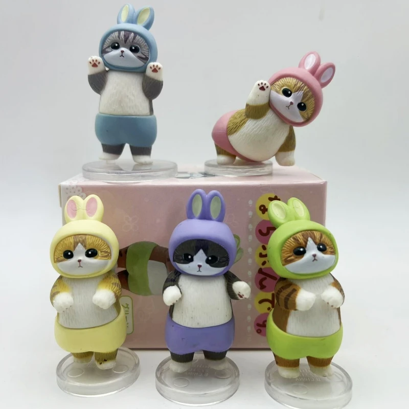 

Fushandi Animal Decoration Series Blind Box Handmade Doll Cat Shark Head Set Desktop Decoration Children'S Toys Festival Gifts