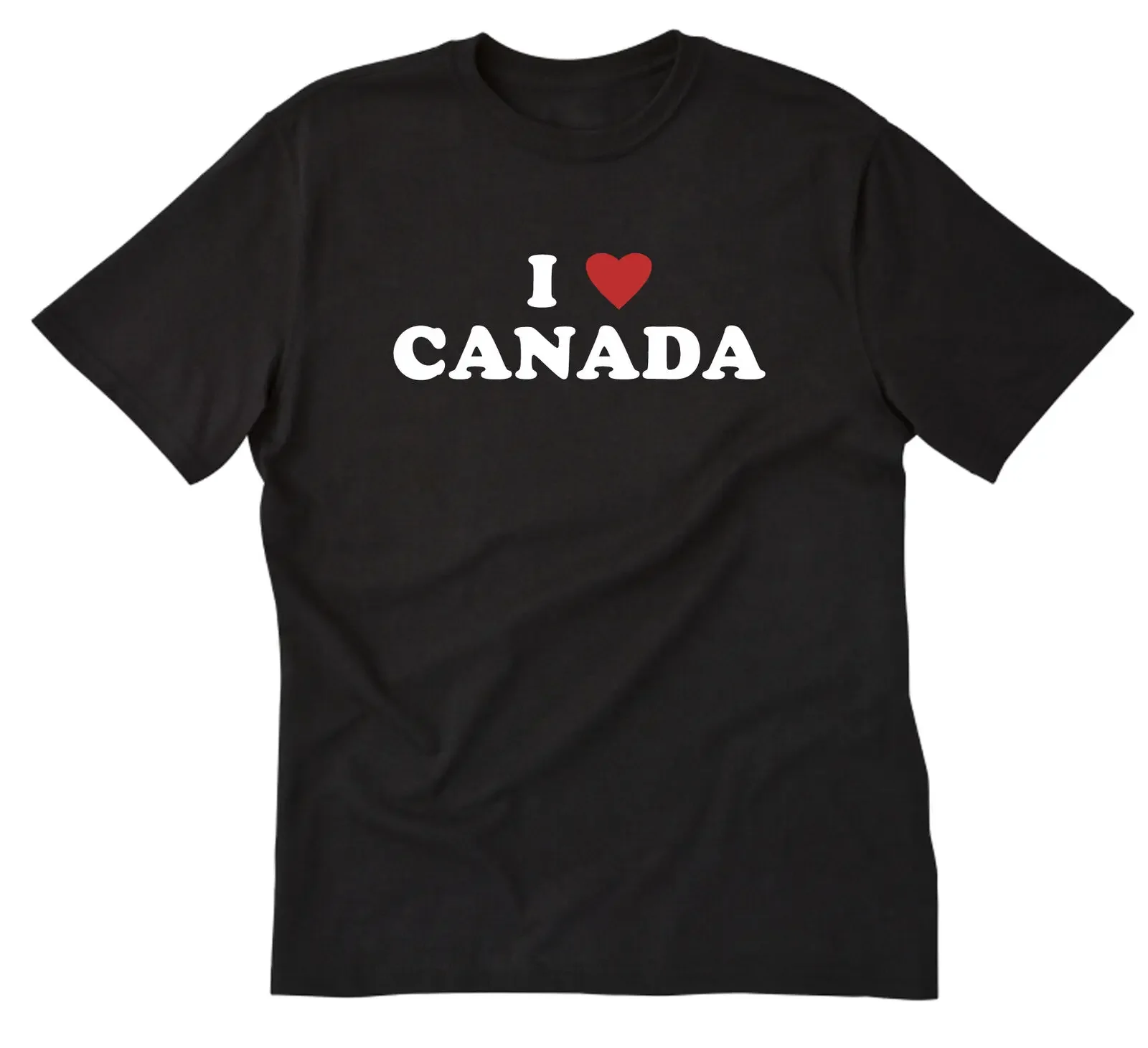 I Love Canada T-shirt I Heart Canada Shirt Short Sleeve Cotton Canadian