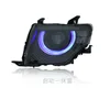 미쓰비시 파제로 V97 용 자동차 조명, 2007-2021 V93 LED 헤드라이트, 몬테로 V87 V95 업그레이드 헤드램프, 파란색 시동 DRL 4