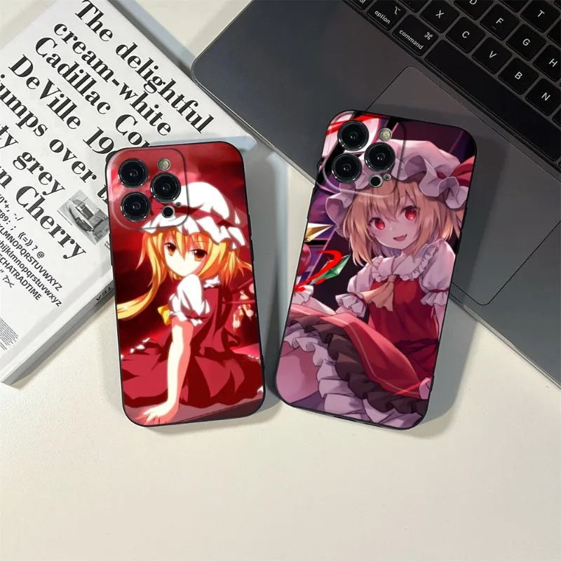 Anime Touhou Project Phone Case FOR IPhone 15 14 11 12 Pro 8 7 Plus X 13 Pro MAX XR XS MINI SE 2020 Black Covers