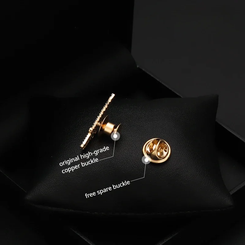 Men's Luxury Brooch Corsage Animal Series Green Crocodile Small Collar Pin Shirt Coat Suit Accessories Badge Jewelry Buckle 6051