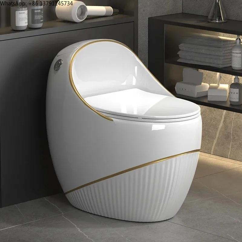 Small Apartment Modern Gray Toilet Siphon Flush Water-Saving Toilet