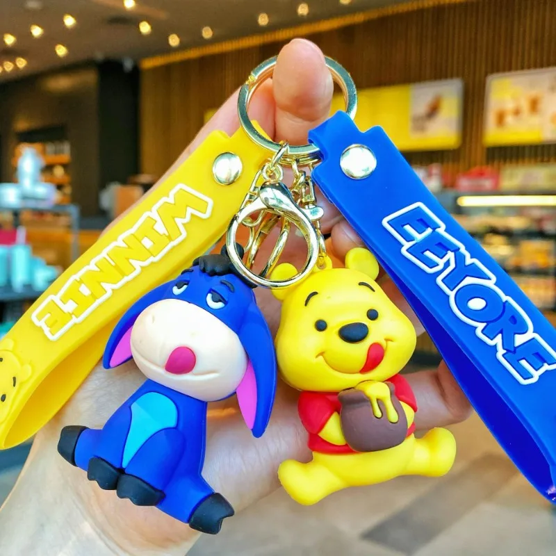 شعبية الكرتون العسل ويني ذا بوه لطيف تيجر قلادة اكسسوارات السيارات حقيبة مدرسية الديكور مفتاح سلسلة هدايا احتفالية