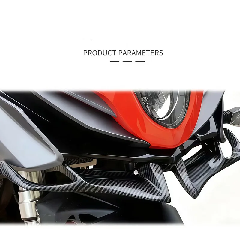 Universal motorcycle modification: ABS beak wing, shark fin air intake, lower lip suitable for Yamaha R15 V3