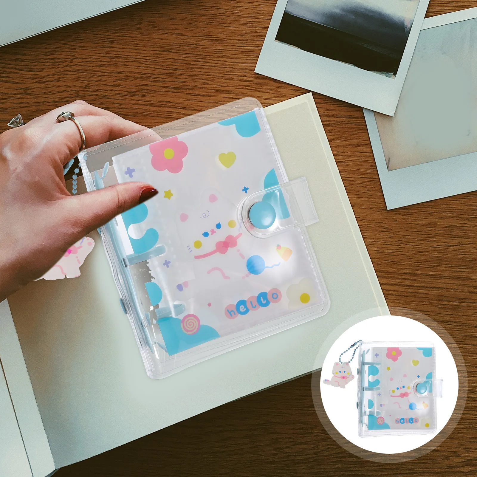 

Cartoon Photo Album Pvc Sticker Storage Smooth Mini Photocard Binder Diy Family Friend Gift For Travel Graduation