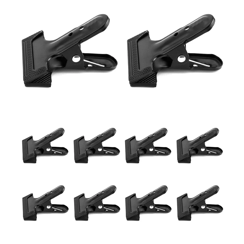 

10 Pcs Spring Clamps Clips 4 1/4 Inch Heavy Duty Metal Backdrop Support Clamps For Photo Studio Backdrops Woodworking