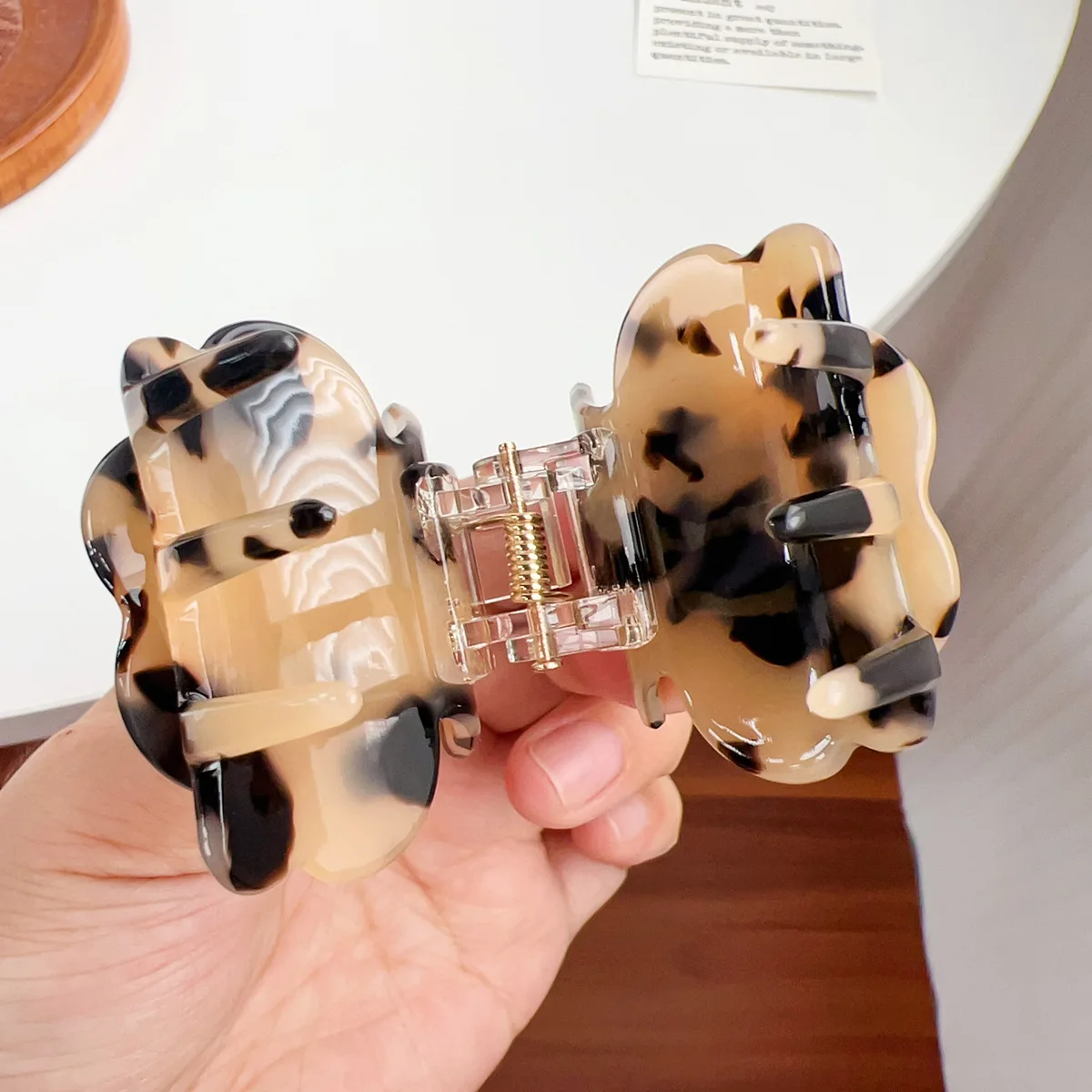 مشبك شعر زهرة خلات الدوبامين للنساء ، ثلاثي الأبعاد ، جمالي ، أنيق لطيف ، كلاسيكي ، بسيط ، حلو