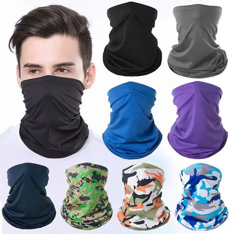 Summer Outdoor Sun Protection Neck Gaiter for Men & Women - Multi-Functional Ice Silk Magic Headscarf, Quick-Dry Breathable Neck