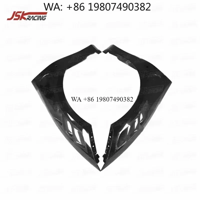 Wmwmnu for 488 Front Fender Half Carbon Fiber Mans Style 2015 2016 2017 2018 Car Body Kit Bumper Lip Spoiler Auto