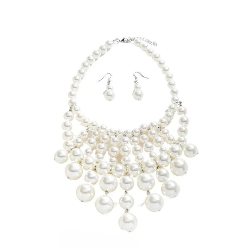 

NEW GENUINE SOUTH SEA WHITE ROUND PEARL NECKLACE + PENDANT & 5-10MM & FOR WOMEN JEWELRY