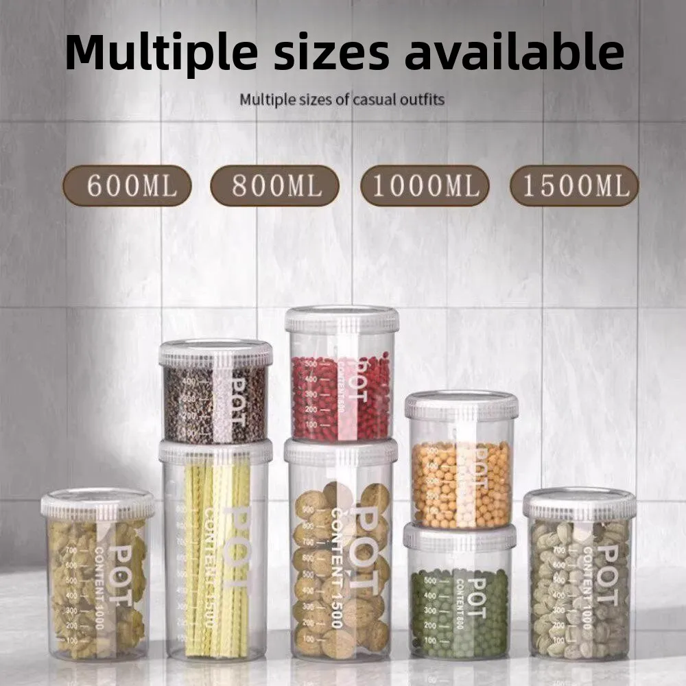 

Food Grade PP5 Preservation Box Sealed Storage Container Dry Goods Transparent Plastic Jar Spices Nuts Storage Canister Sub-P...