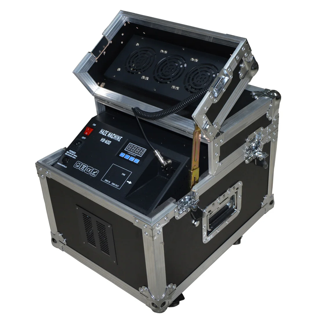 DJ No Warm up time stage dual haze machine with Flight case , 600w Dual hazer DMX / Remote Control