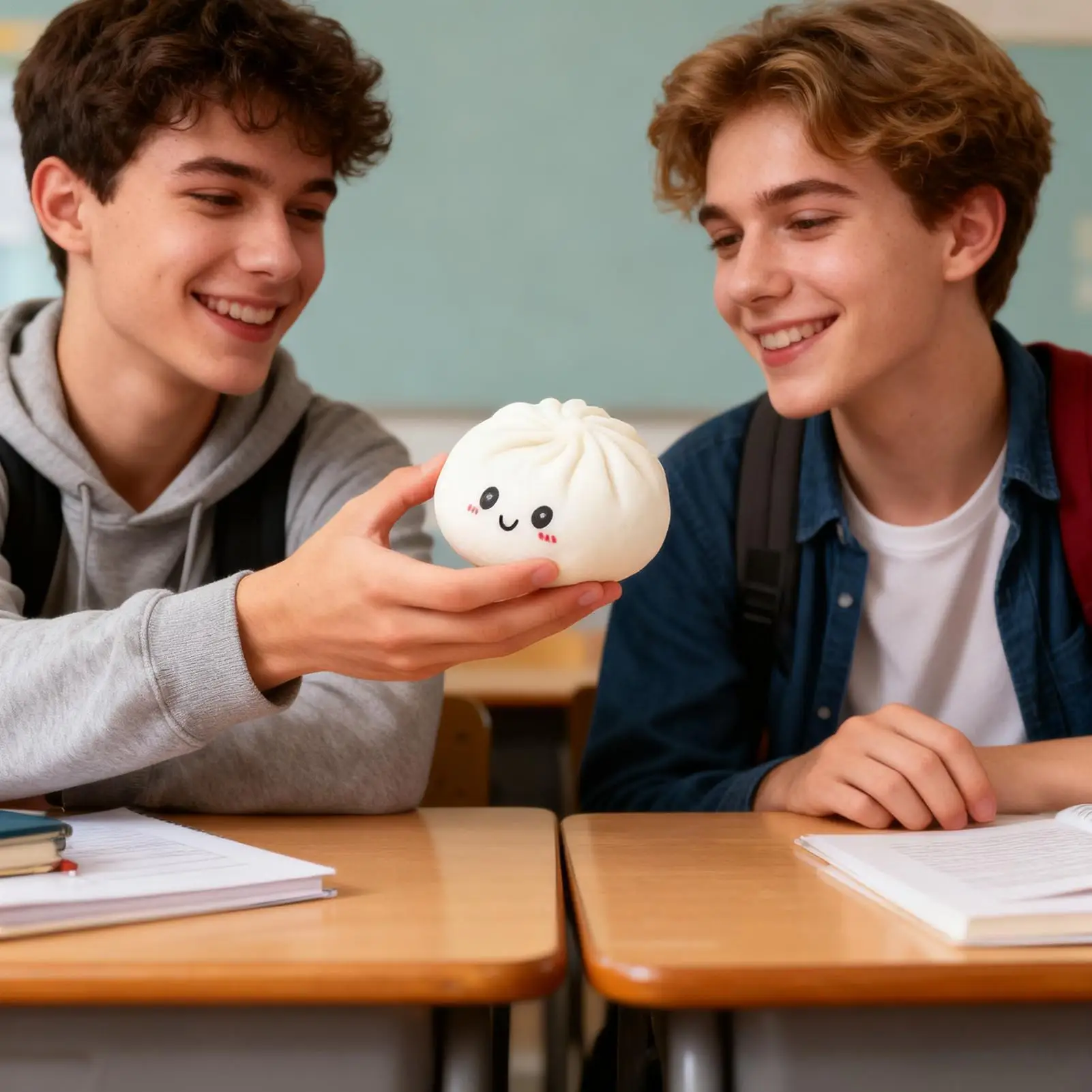 Sensory Squeeze Toy Cute Funny Sensory Soft Steamed Bun Squeeze Fidget Toys For Boys Girls Children Teens Adults Students Home