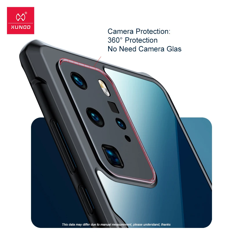 Für Huawei P40 Pro Fall, xundd Stoßfest Fall Glas Für Huawei P20 P30 P40 P50 Pro Pro + Fall Screen Protector Transparente Abdeckung