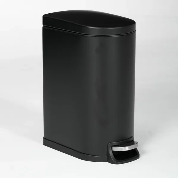 

SSTC103-10L-B, StainlSteel Kitchen Trash Can, 10L, Black
