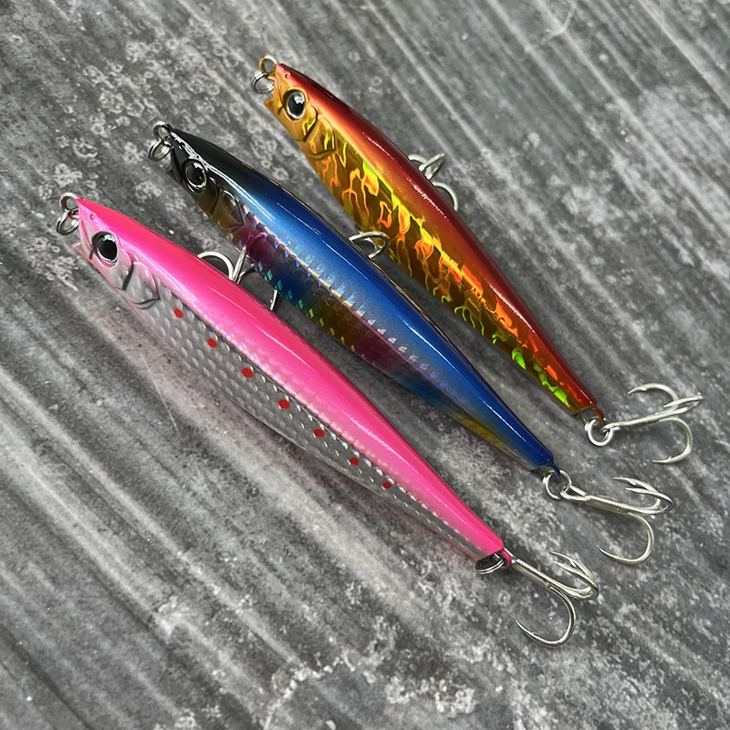 110mm 48g Sinking Minnow Fishing Lures Monster Shot Casting Saltwater Artificial Hard Baits Pencil Swimbait Fishing Equipment