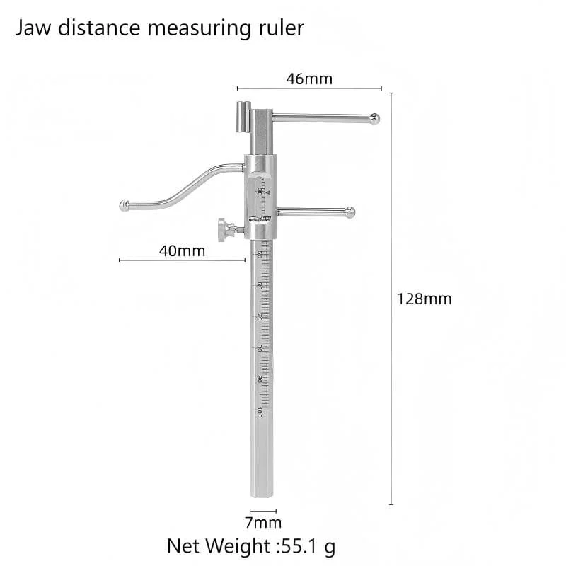 1PCS Dental Bone Ridge Caliper Dental Jaw Vertical Distance Measuring Ruler Oral Implant Measuring Instrument
