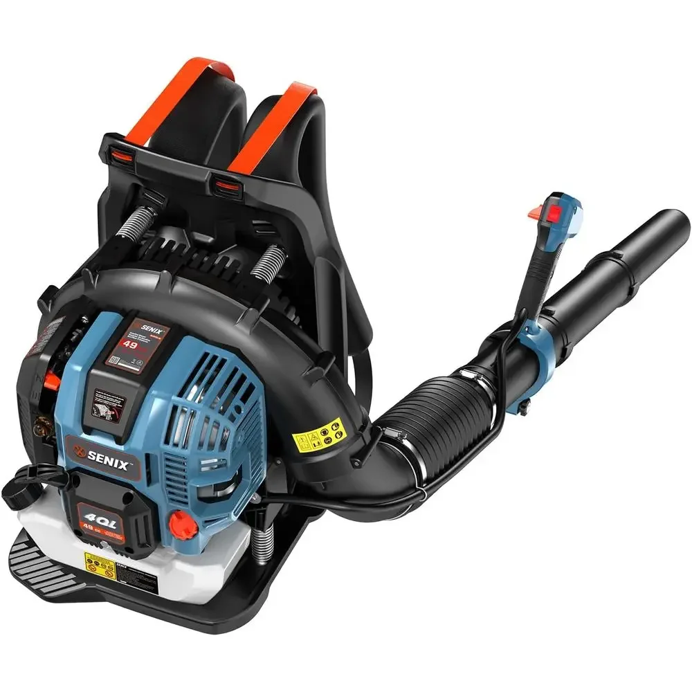

49cc 4-Cycle Backpack Leaf Blower, 600 CFM 200 MPH, Variable Speed Control, 18N Force