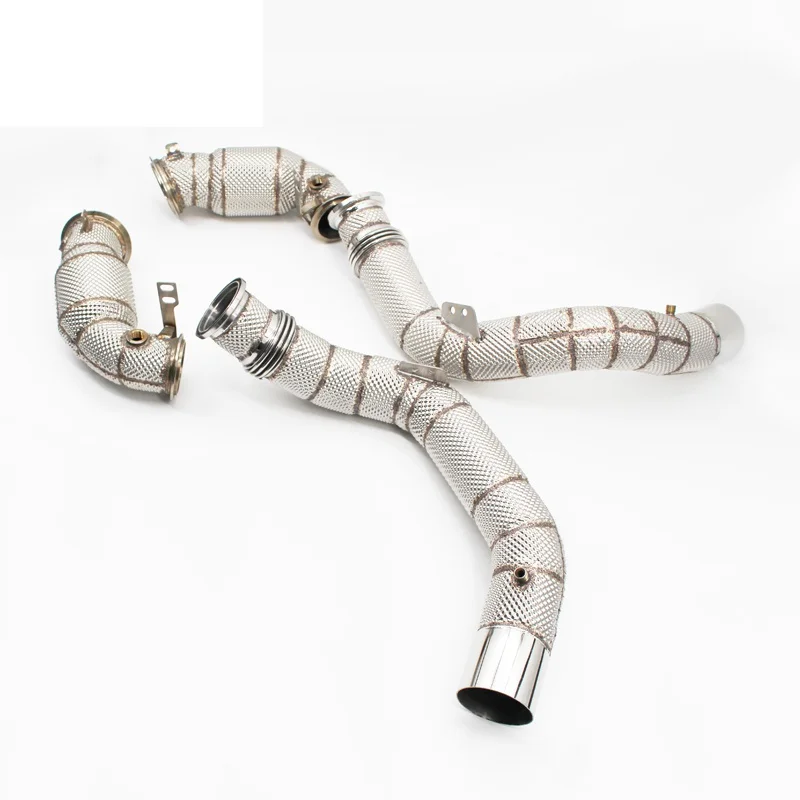 Head Section High flow Pipes Exhaust Pipes branch downpipe Exhaust Pipe with catalyst  For BMW M8 4.4TT V8 2019-2023 