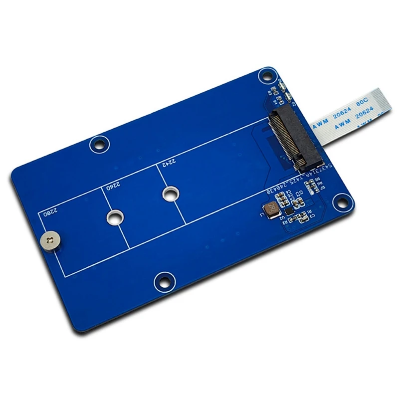 

Плата адаптера Pcie к M.2 Nvme SSD для Pi5 Raspberry Pi 5, поддерживает 2242/2260/2280 NVME M2 SSD-AT81
