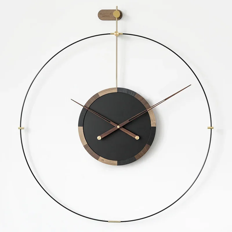 Luxury Wall Clock Modern Design Silent Large Clocks Creative Wood  Living Room Home Decoration