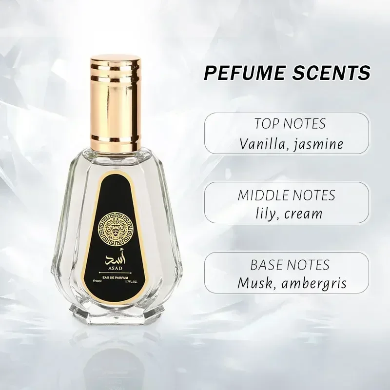 50ml Perfumes para hombres Sexy T®y árabe Eau De Parfum de larga duración buena fragancia Perfume para feromonas Parfum Spray Perfume mujeres