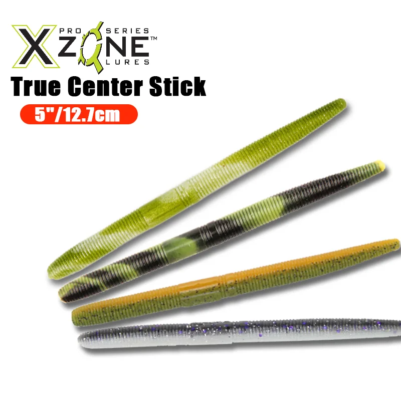 

XZONE 8Pcs/Bag 5inch 12.7cm SENKO Worm Sinking True Center Stick Soft Bait For Wacky RIG/NEKO RIG/Texas Rig